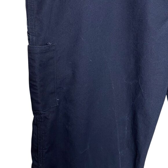 Bulwark FR Flame Resistant Pants Mens 49x28 (Tag 50) Navy Blue Work Utility - Picture 9 of 16